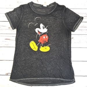 Disney | Distressed Mickey Burnout Top